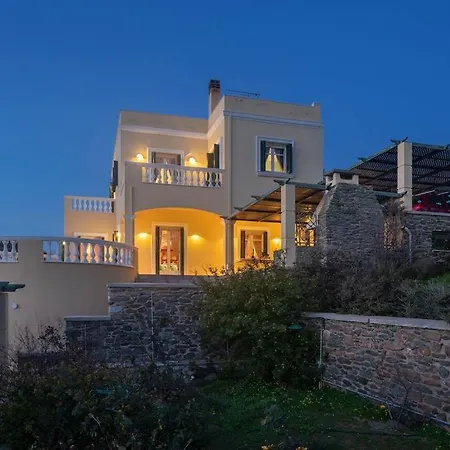 Syros Gem, Luxury Mansion Sunset & Sea Views Villa *