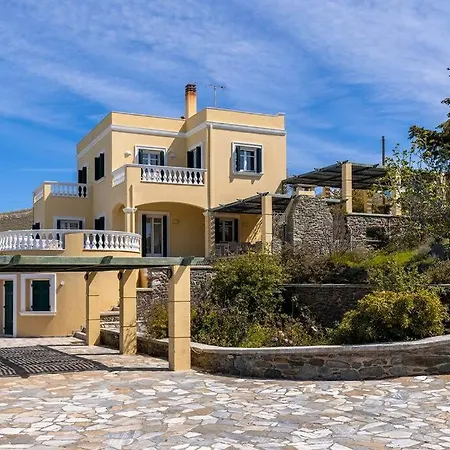 Syros Gem, Luxury Mansion Sunset & Sea Views 포시드호니아